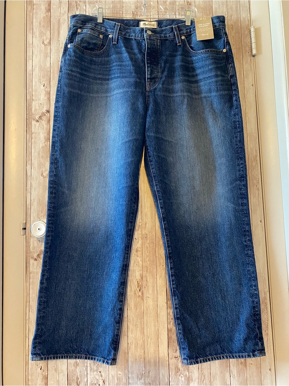 Madewell Jeans New Low-Slung Straight Waist 33 / 14-16 new with tags retail $89
